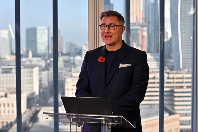 In his new role as Chief Content and Music Officer for Bauer Media Audio UK, Ben Cooper presents a keynote speechthe Radio Academy Festival 2021 in News UK Building on Wednesday 3 Nov. 2021 Photos by Mark Allan
