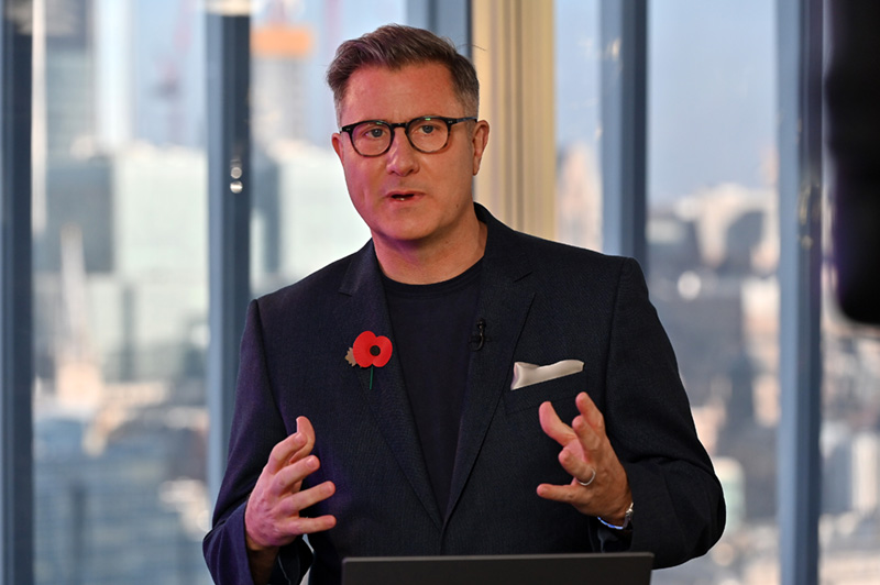 In his new role as Chief Content and Music Officer for Bauer Media Audio UK, Ben Cooper presents a keynote speechthe Radio Academy Festival 2021 in News UK Building on Wednesday 3 Nov. 2021 Photos by Mark Allan