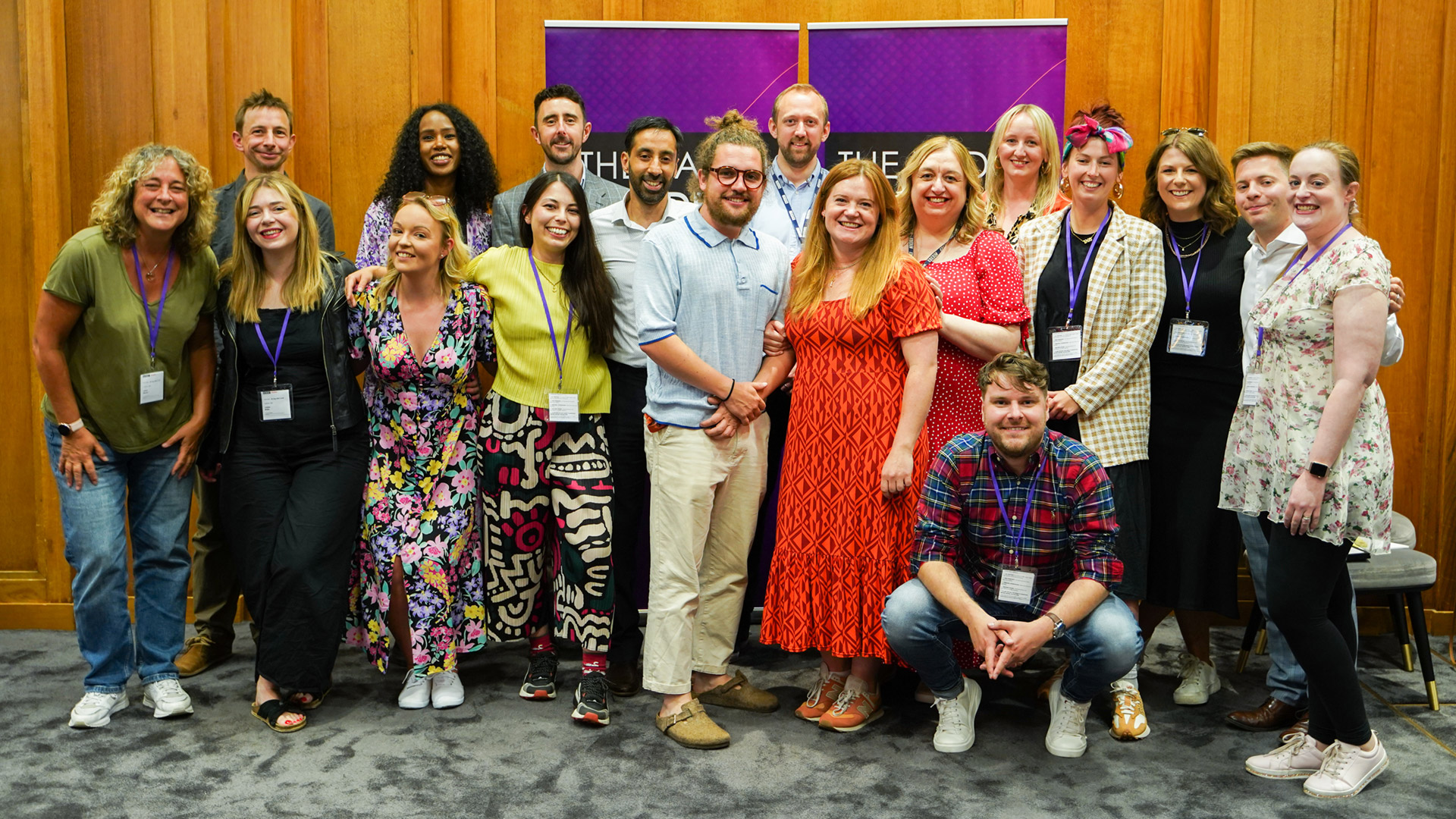 The 2022 cohort, at the RAMP Graduation ceremony held at BBC Broadcasting House in June